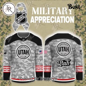 NHL Utah Arctic Camo 2024 Salute to Service Club Hockey Jersey