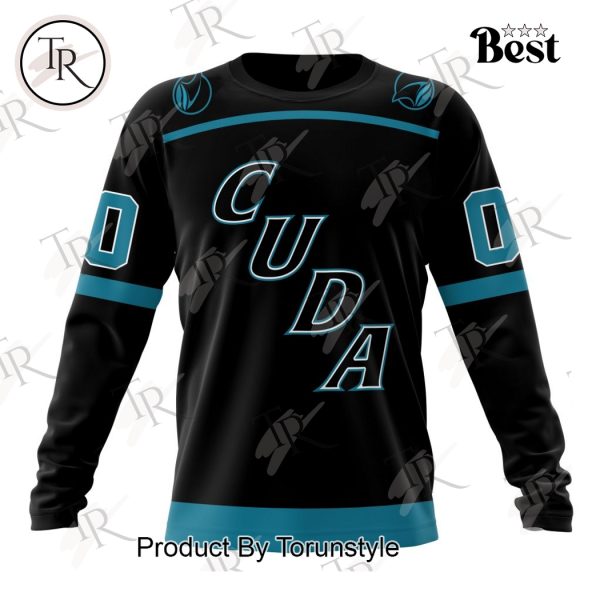 AHL San Jose Barracuda Personalized 2024 Home Kits Hoodie