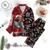 Whitney Houston I Will Alway Love You Merry Christmas Button Down Pajamas Set