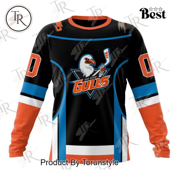 AHL San Diego Gulls Personalized 2024 Home Kits Hoodie