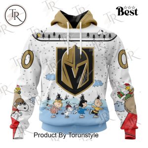 NHL Vegas Golden Knights Special Peanuts Ice Skating Design Hoodie