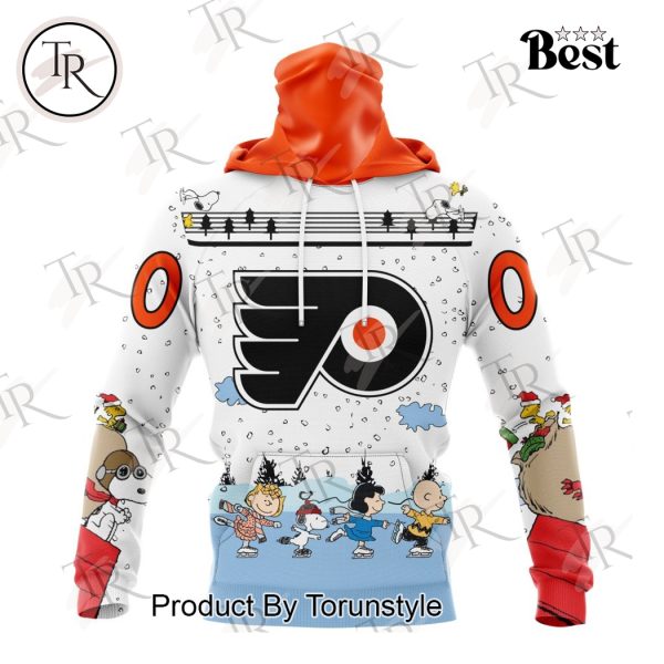 NHL Philadelphia Flyers Special Peanuts Ice Skating Design Hoodie