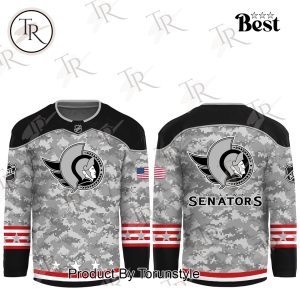 NHL Ottawa Senators Arctic Camo 2024 Salute to Service Club Hockey Jersey