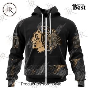 NHL Chicago Blackhawks Personalized Military Appreciation Design Hoodie