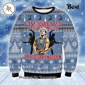 Bruce Springsteen Tramps Like Us Baby We Were Born To Run Ugly Sweater