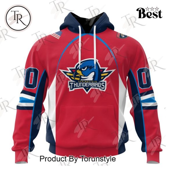 AHL Springfield Thunderbirds Personalized 2024 Home Kits Hoodie