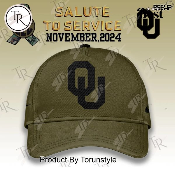 Oklahoma Sooners Camo 2024 Salute to Service Combo Hoodie, Longpants, Cap