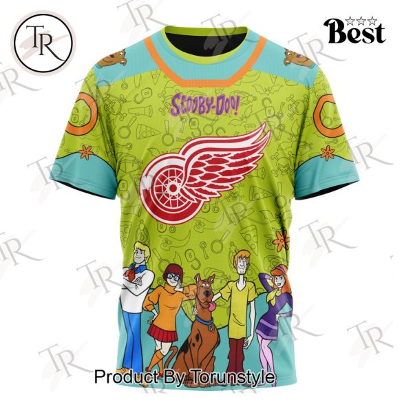 NHL Detroit Red Wings Special Scooby Doo Design Hoodie