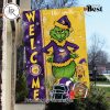 NFL New England Patriots Football Grinch Welcome Christmas Garden Flag – Custom Name