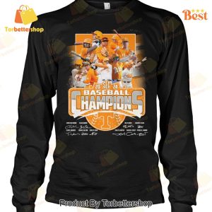 Tennessee Volunteers 2024 SEC Baseball Champions Signature Unisex T-Shirt