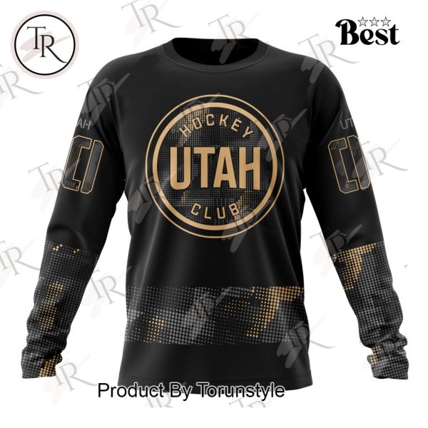 NHL Utah Hockey Club Personalized Military Appreciation Design Hoodie