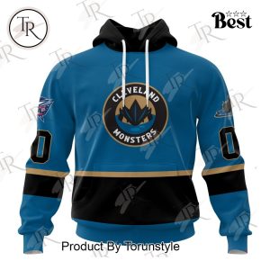 AHL Cleveland Monsters Personalized 2024 Home Kits Hoodie