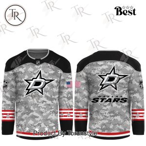 NHL Dallas Stars Arctic Camo 2024 Salute to Service Club Hockey Jersey