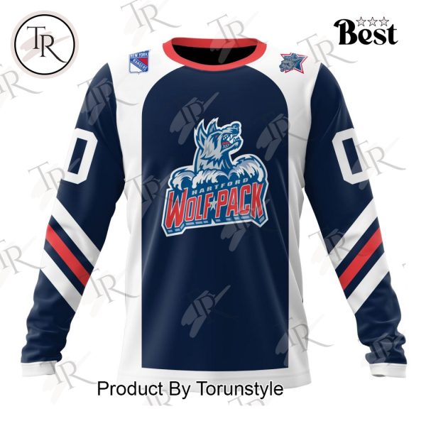 AHL Hartford Wolf Pack Personalized 2024 Home Kits Hoodie