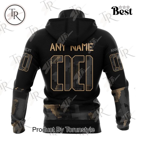 NHL Anaheim Ducks Personalized Military Appreciation Design Hoodie