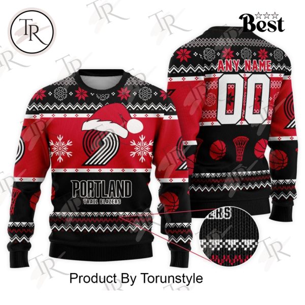 NBA Portland Trail Blazers Special Christmas Ugly Sweater Design