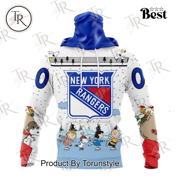 NHL New York Rangers Special Peanuts Ice Skating Design Hoodie