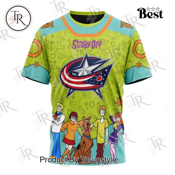 NHL Columbus Blue Jackets Special Scooby Doo Design Hoodie