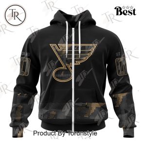 NHL St. Louis Blues Personalized Military Appreciation Design Hoodie