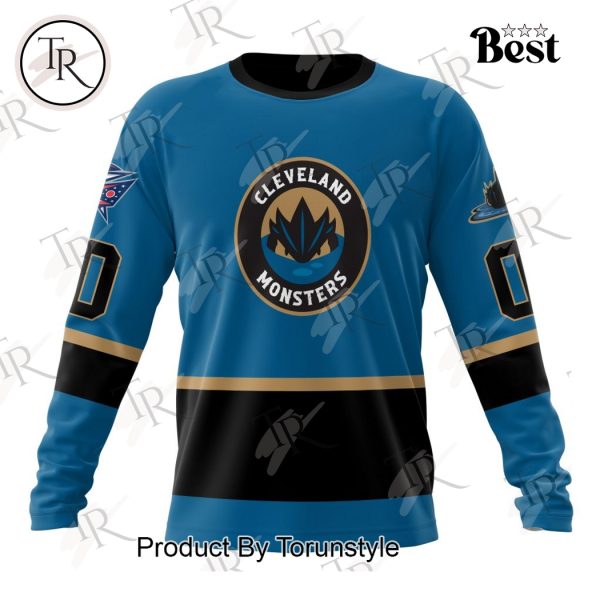 AHL Cleveland Monsters Personalized 2024 Home Kits Hoodie