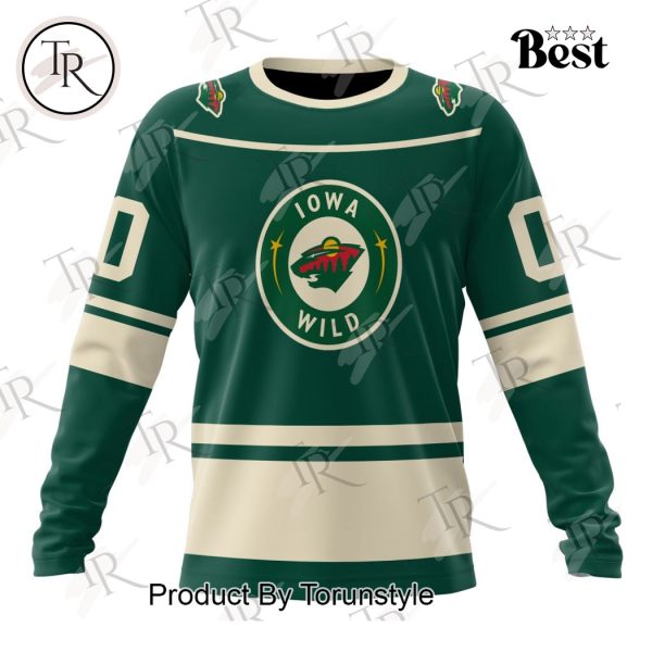 AHL Iowa Wild Personalized 2024 Home Kits Hoodie