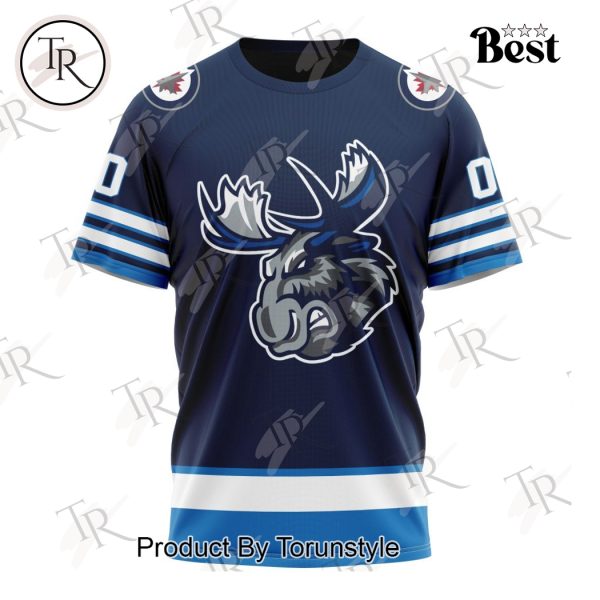 AHL Manitoba Moose Personalized 2024 Home Kits Hoodie