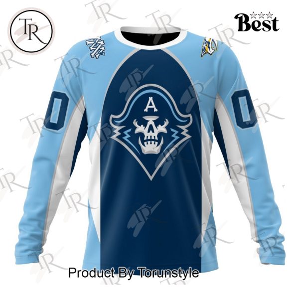 AHL Milwaukee Admirals Personalized 2024 Home Kits Hoodie