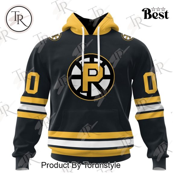 AHL Providence Bruins Personalized 2024 Home Kits Hoodie