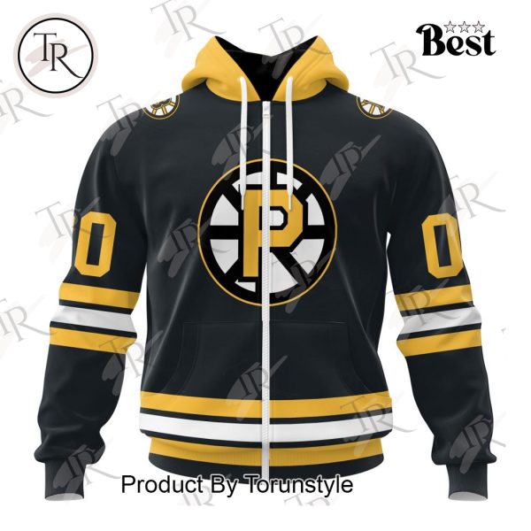 AHL Providence Bruins Personalized 2024 Home Kits Hoodie