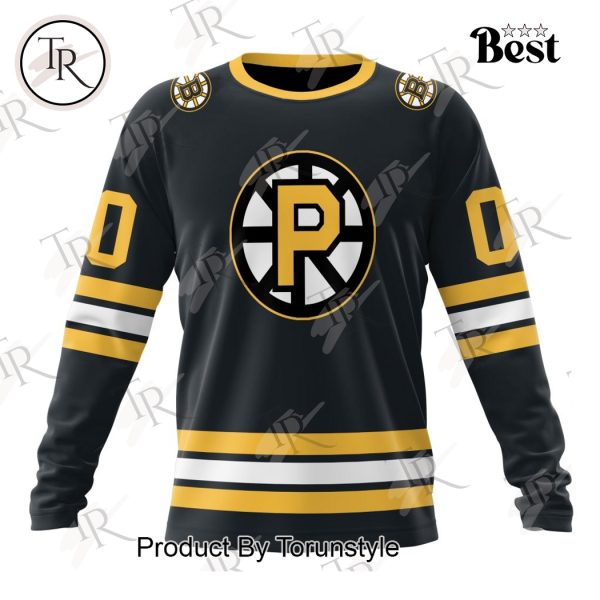 AHL Providence Bruins Personalized 2024 Home Kits Hoodie