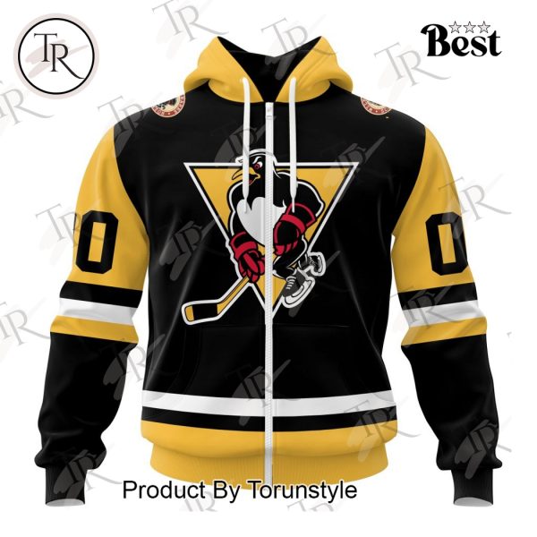 AHL Wilkes-Barre Scranton Penguins Personalized 2024 Home Kits Hoodie