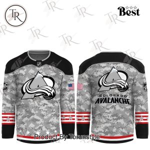 NHL Colorado Avalanche Arctic Camo 2024 Salute to Service Club Hockey Jersey