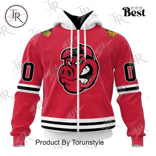 AHL Rockford IceHogs Personalized 2024 Home Kits Hoodie