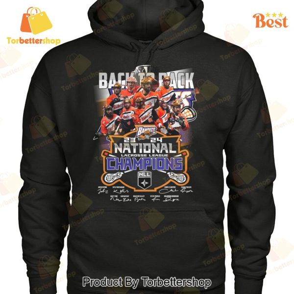 Back To Back NLL Buffalo Bandits National Lacrosse League Champions Signature Unisex T-Shirt