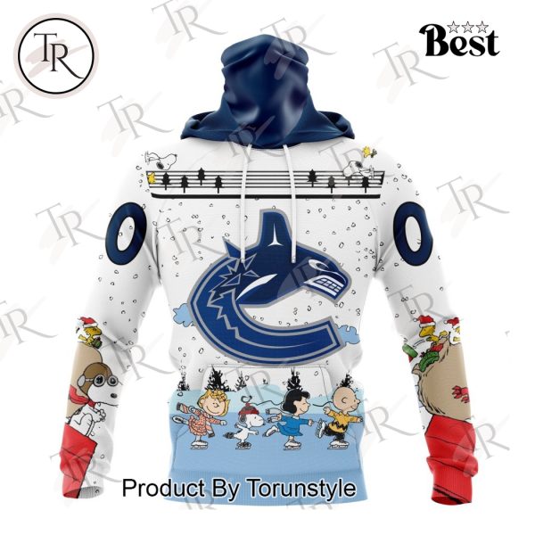 NHL Vancouver Canucks Special Peanuts Ice Skating Design Hoodie