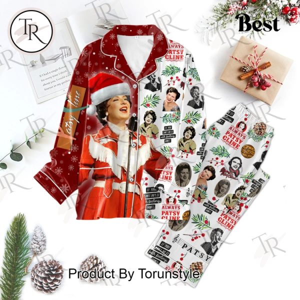 Patsy Cline Merry Christmas Down Pajamas Set