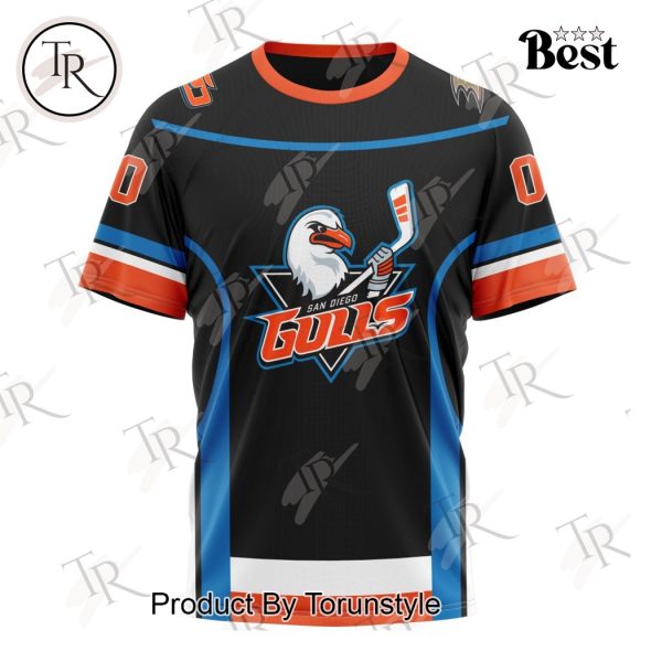 AHL San Diego Gulls Personalized 2024 Home Kits Hoodie