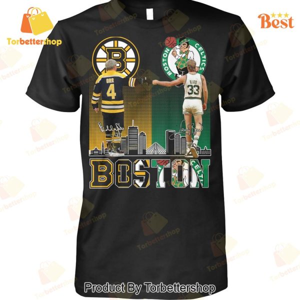 Boston Bruins x Boston Celtics Signature Unisex T-Shirt