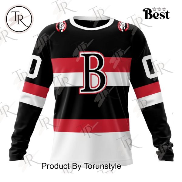 AHL Belleville Senators Personalized 2024 Home Kits Hoodie