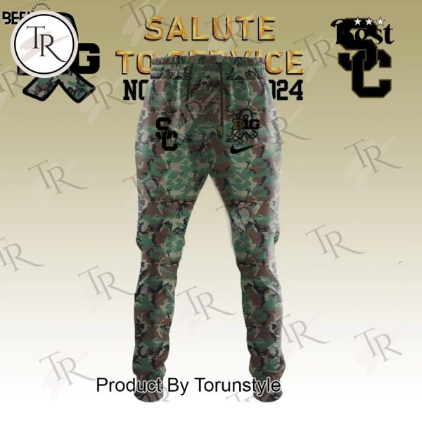 USC Trojans Camo 2024 Salute to Service Combo Hoodie, Longpants, Cap