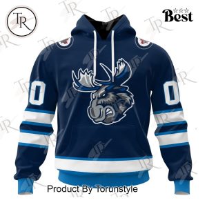 Personalized AHL Manitoba Moose Color Jersey Style Hoodie