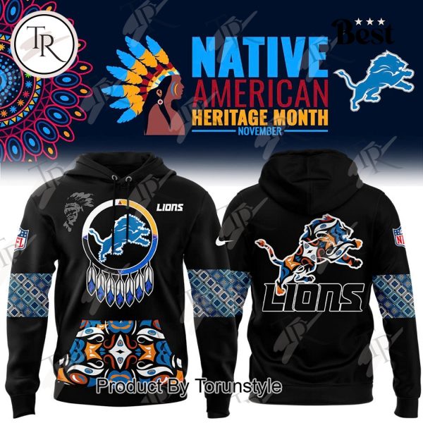 Detroit Lions 2024 Native American Heritage Month Hoodie