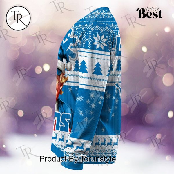 Detroit Lions Christmas Donald Trump Knitted Sweater