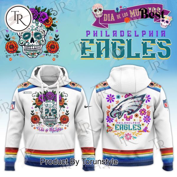 Dia De Los Muertos Philadelphia Eagles 2024 Pullover Hoodie, Longpants, Cap