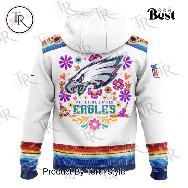 Dia De Los Muertos Philadelphia Eagles 2024 Pullover Hoodie, Longpants, Cap