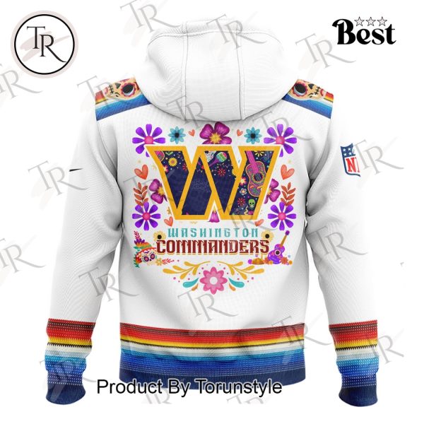 Dia De Los Muertos Washington Commanders 2024 Pullover Hoodie, Longpants, Cap