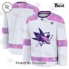 NHL Pittsburgh Penguins 2024 Hockey Fights Cancer Practice Jersey – White