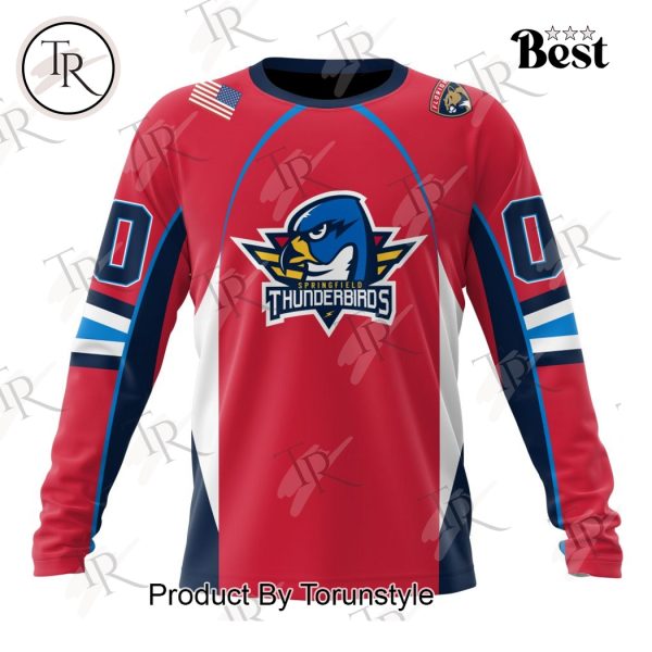 AHL Springfield Thunderbirds Personalized 2024 Home Kits Hoodie