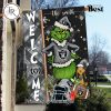 NFL Kansas City Chiefs Football Grinch Welcome Christmas Garden Flag – Custom Name