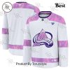 NHL Chicago Blackhawks 2024 Hockey Fights Cancer Practice Jersey – White